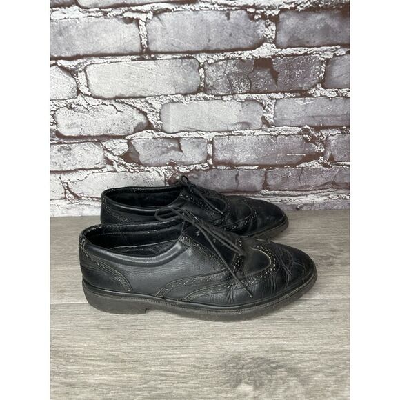 Jarking Classics Black Leather Lace Up Oxfords Shoes Men Sz 6E US/39EU Mexico - Picture 14 of 16